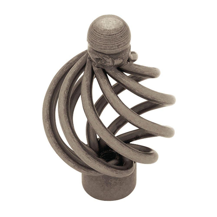 PN9013-AP  34mm Small Wire Swirl Cabinet Drawer Knob Antique Pewter