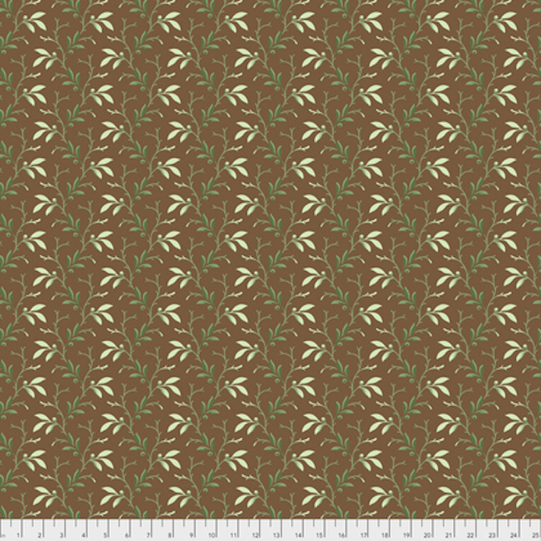 Verna Mosquera PWVM188 Autumn Grace Berry Vine Cinnamon Fabric By Yd Verna Mosquera PWVM188 Autumn Grace Berry Vine Cinnamon Fabric By Yd