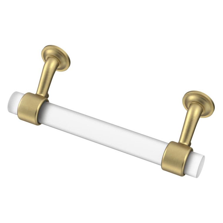 Liberty P39379C-BFG 3 3/4" Brushed Brass & Frosted Glass Cabinet Drawer Pull