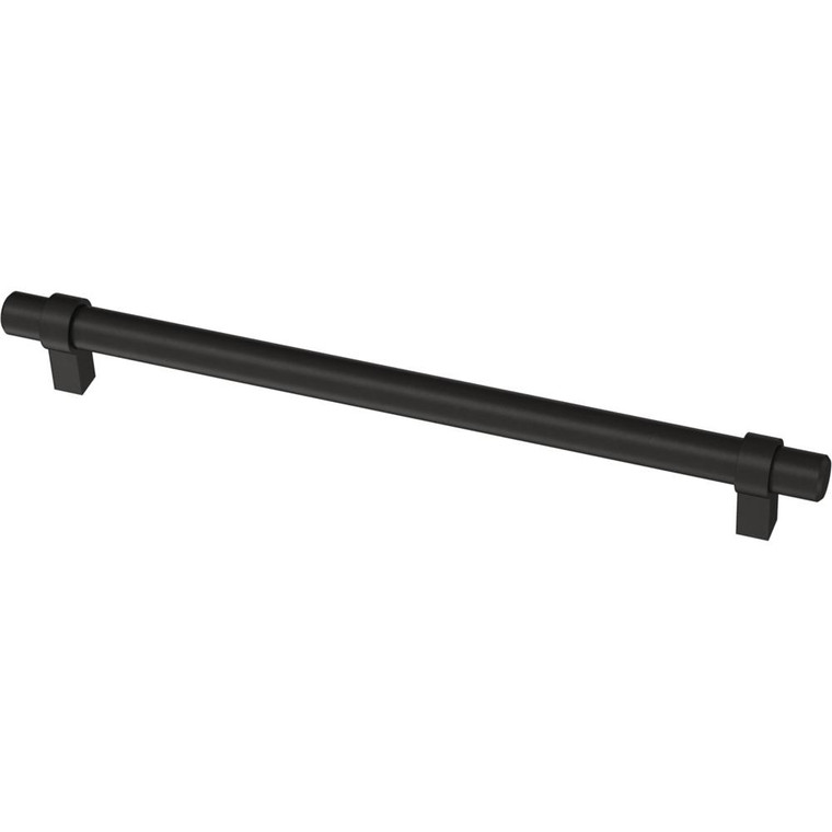 Liberty P40712C-FB 18 3/16" Flat Black Wrapped Bar Drawer Pull