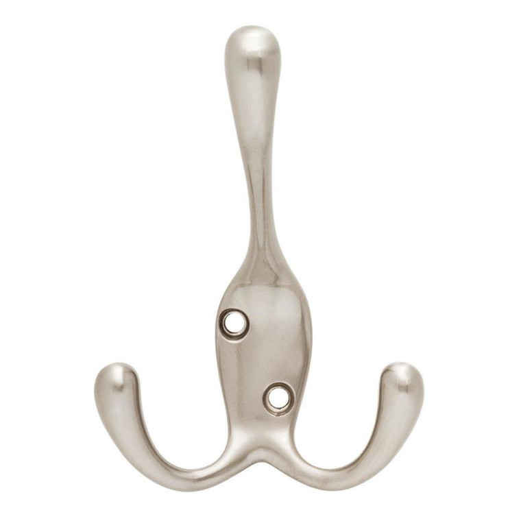 Liberty B13539V-SN Tri-Hook Robe Hat Coat Hook Satin Nickel Finish 3 Pack