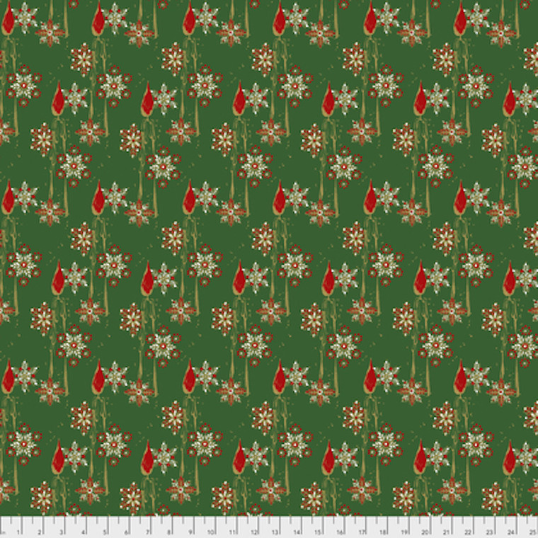 Free Spirit Mid-Century Christmas Candles Traditional Cotton Fabric By Yd Free Spirit Mid-Century Christmas Candles Traditional Cotton Fabric By Yd