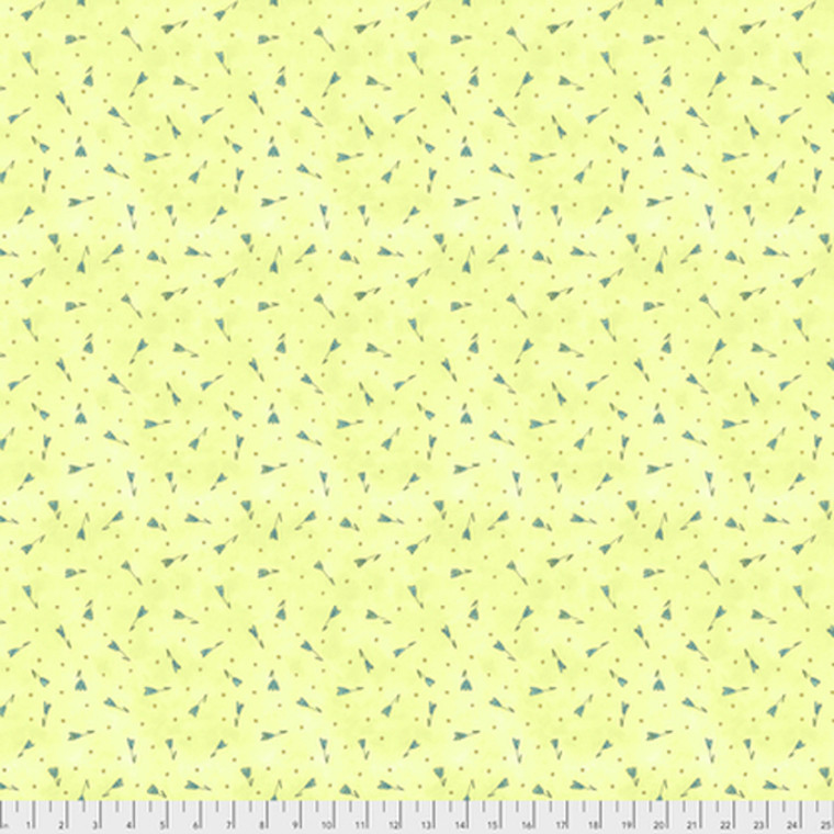 Laura Heine PWLH014 A Bird In Hand Stick Flower Apple Fabric By Yard