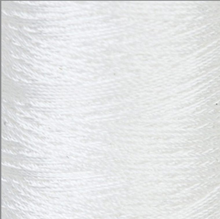 Seta Reale 100% Silk Sewing & Embroidery Thread #7900 White 87 yd