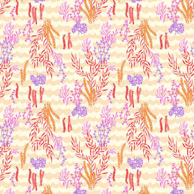 Studio e Mermaids Rock 4843-33 Seaweed Sand Cotton Fabric By The Yard Studio e Mermaids Rock 4843-33 Seaweed Sand Cotton Fabric By The Yard