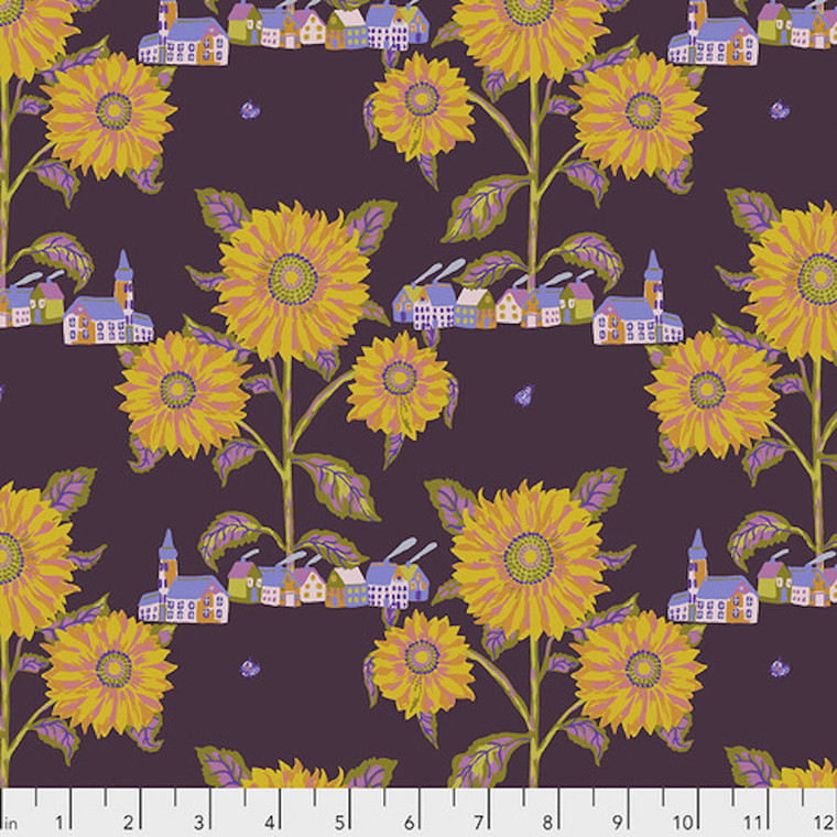 Nathalie Lete PWNL003 Souvenir Sunny Village Maize Fabric By The Yard Nathalie Lete PWNL003 Souvenir Sunny Village Maize Fabric By The Yard