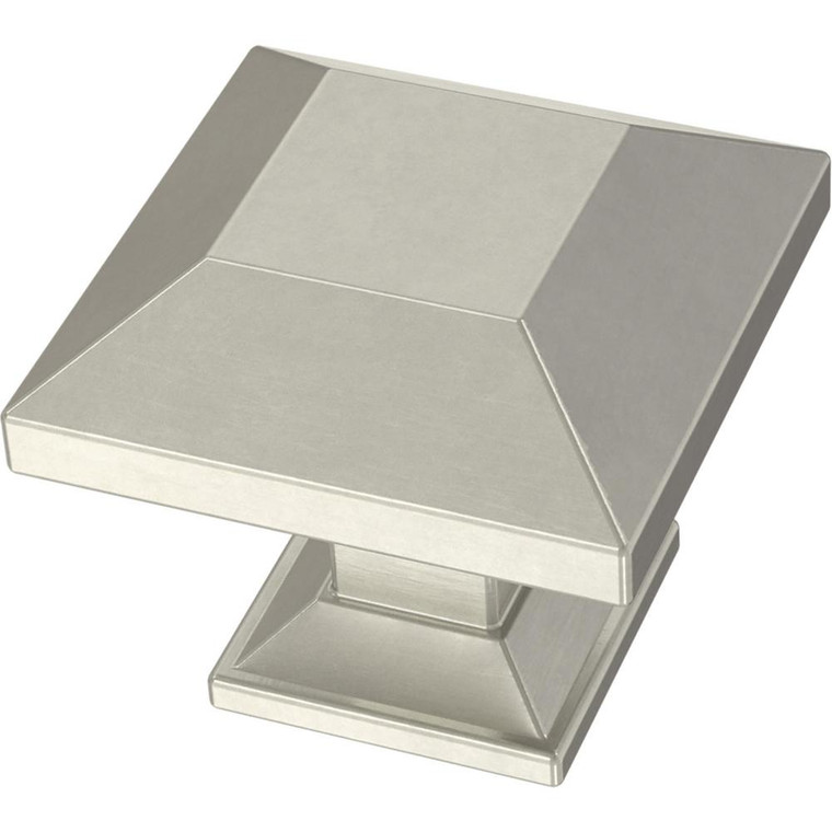 Liberty P42407C-SN 1 1/8" Beveled Square Cabinet & Drawer Knob Satin Nickel Liberty P42407C-SN 1 1/8" Beveled Square Cabinet & Drawer Knob Satin Nickel