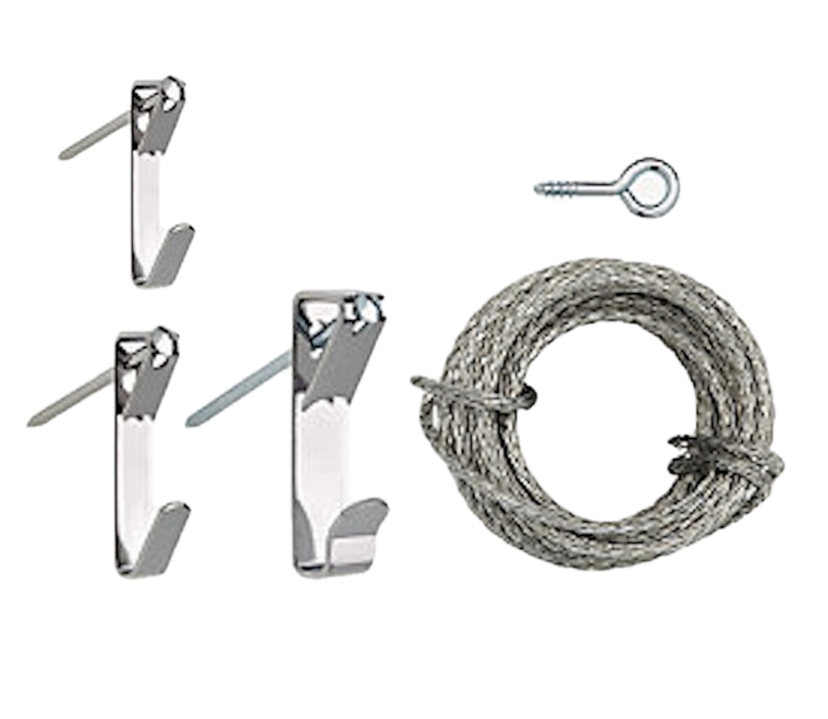 Project Basics 129705 19 Piece Light & Medium Duty Picture Hanger Kit