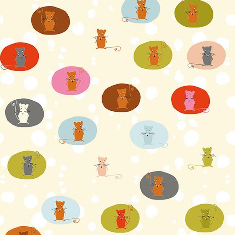 Stof Fabrics 4500-275 Daydreamers Animal Circles Cotton Fabric By The Yard Stof Fabrics 4500-275 Daydreamers Animal Circles Cotton Fabric By The Yard