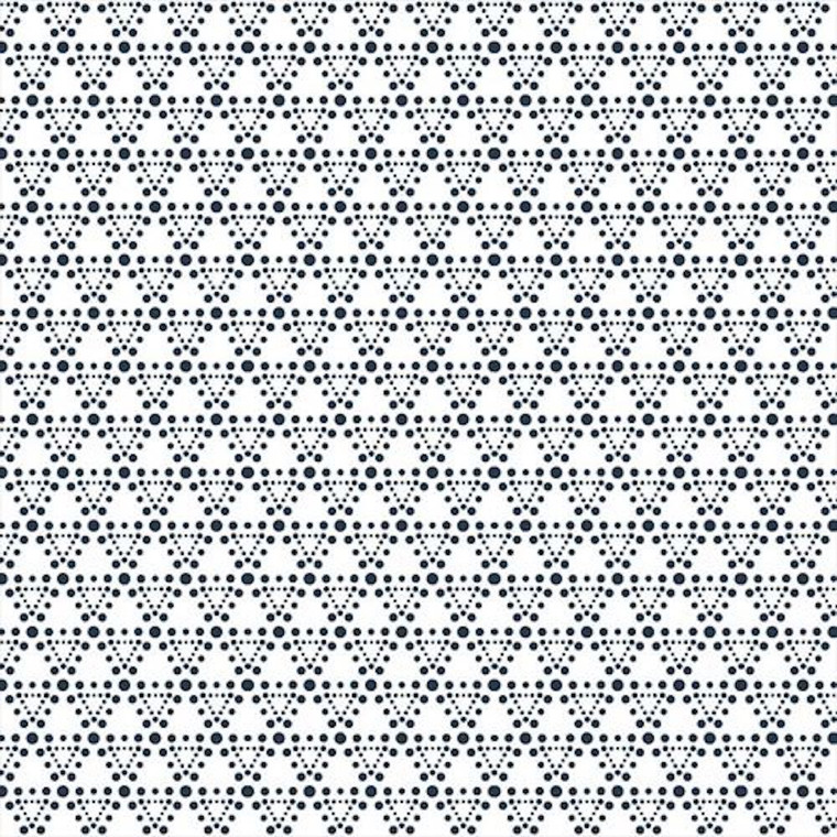 Stof Fabrics 4512-454 Dot Mania Triangle Dots Navy Cotton Fabric By The Yard Stof Fabrics 4512-454 Dot Mania Triangle Dots Navy Cotton Fabric By The Yard