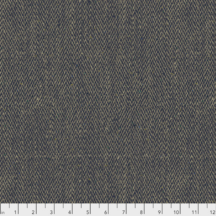 Morris & Co PWWM020 Montagu Brunswick Weave Blue Fabric By Yard