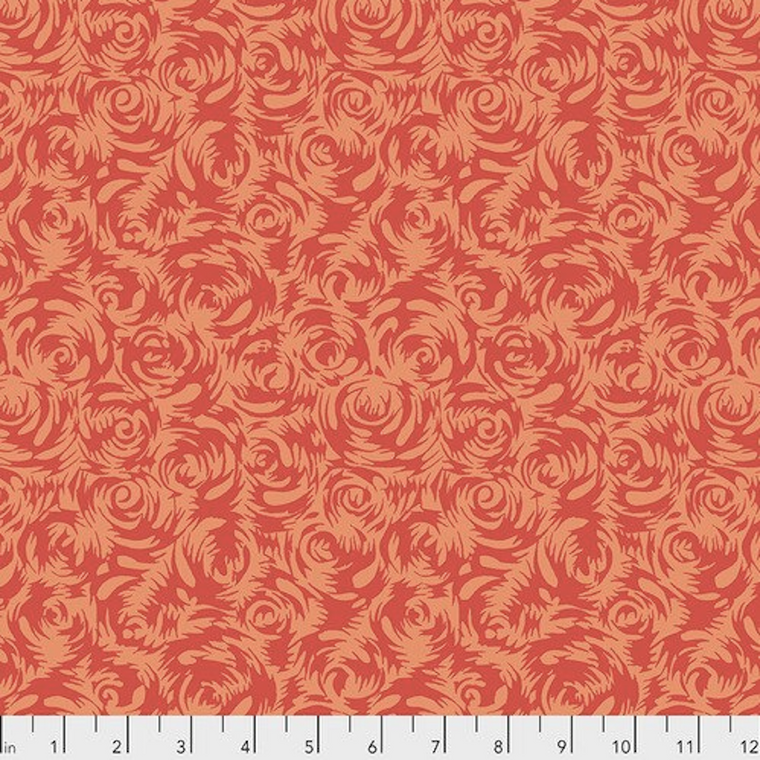 Free Spirit Snow Leopard Silk Road PWSL090 Persian Rose Orange Cotton Fabric by The Yard Free Spirit Snow Leopard Silk Road PWSL090 Persian Rose Orange Cotton Fabric by The Yard