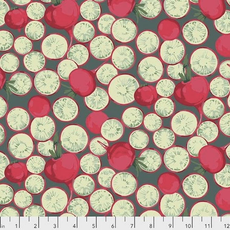 Free Spirit Martha Negley Veggies PWMN005 Radish Coin Dark Cotton Fabric by The Yard Free Spirit Martha Negley Veggies PWMN005 Radish Coin Dark Cotton Fabric by The Yard