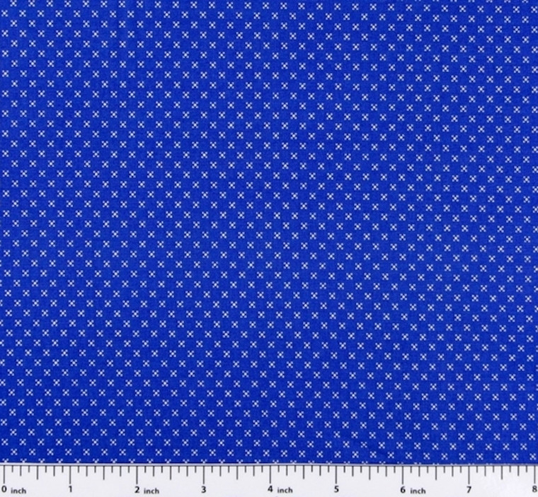 Stof Fabrics 4512-335 Colour Fun Mini Flowers Blue Cotton Fabric By The Yard Stof Fabrics 4512-335 Colour Fun Mini Flowers Blue Cotton Fabric By The Yard