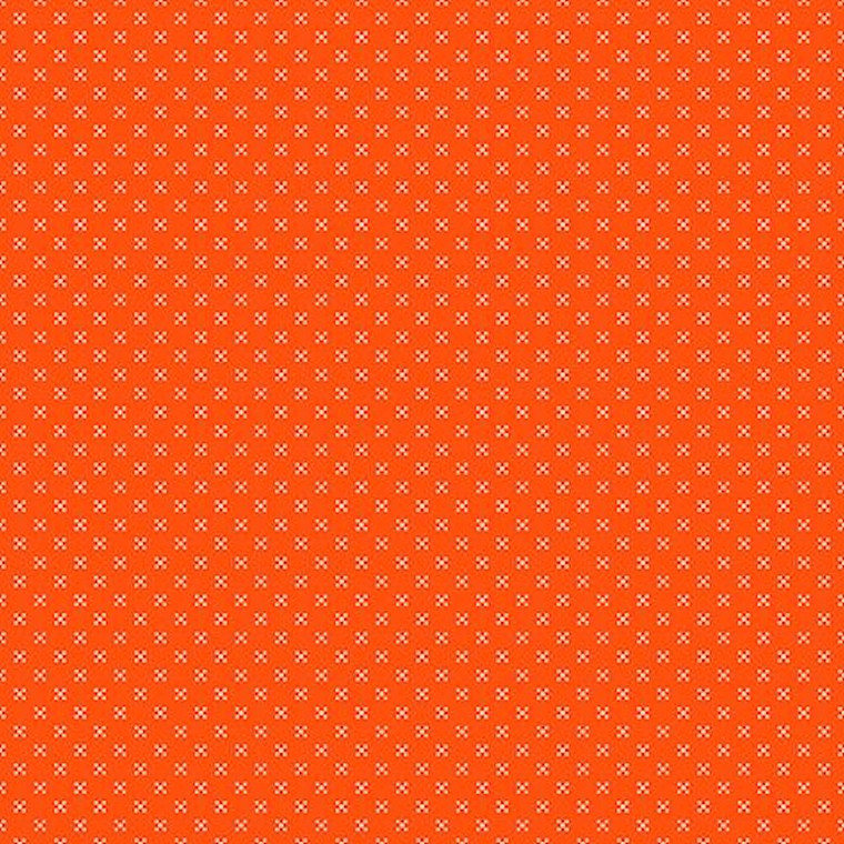 Stof Fabrics 4512-338 Colour Fun Mini Flowers Orange Cotton Fabric By The Yard Stof Fabrics 4512-338 Colour Fun Mini Flowers Orange Cotton Fabric By The Yard