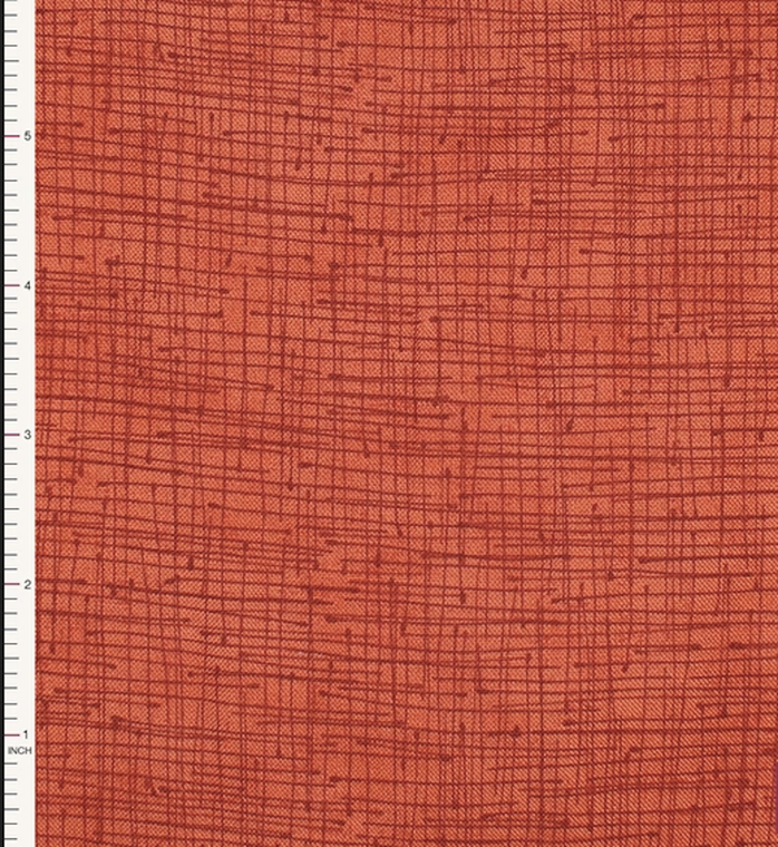 Stof Fabrics 4500-966 Colour Flow Sketched Plaid Paprika Cotton Fabric By The Yard Stof Fabrics 4500-966 Colour Flow Sketched Plaid Paprika Cotton Fabric By The Yard