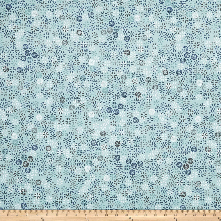 Stof Fabrics 4500-665 Cosy Minds Sand Dollar Seafoam Cotton Fabric By The Yard Stof Fabrics 4500-665 Cosy Minds Sand Dollar Seafoam Cotton Fabric By The Yard