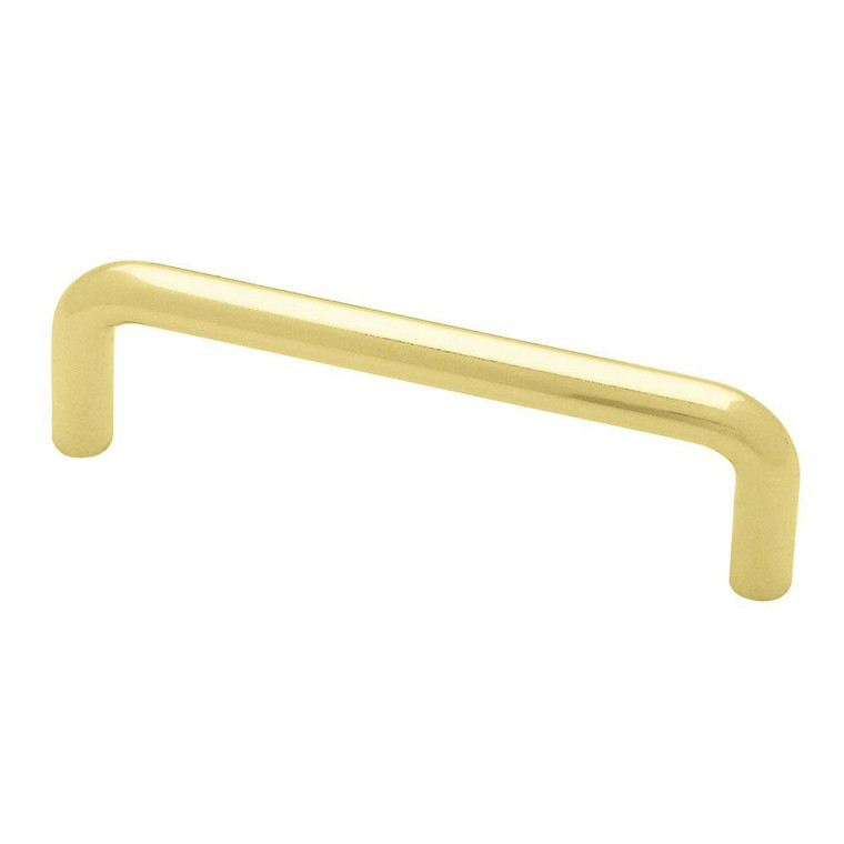 Liberty P604D6-PB-C  Polished Brass 3 3/4" Wire Cabinet Drawer Pull Liberty P604D6-PB-C  Polished Brass 3 3/4" Wire Cabinet Drawer Pull