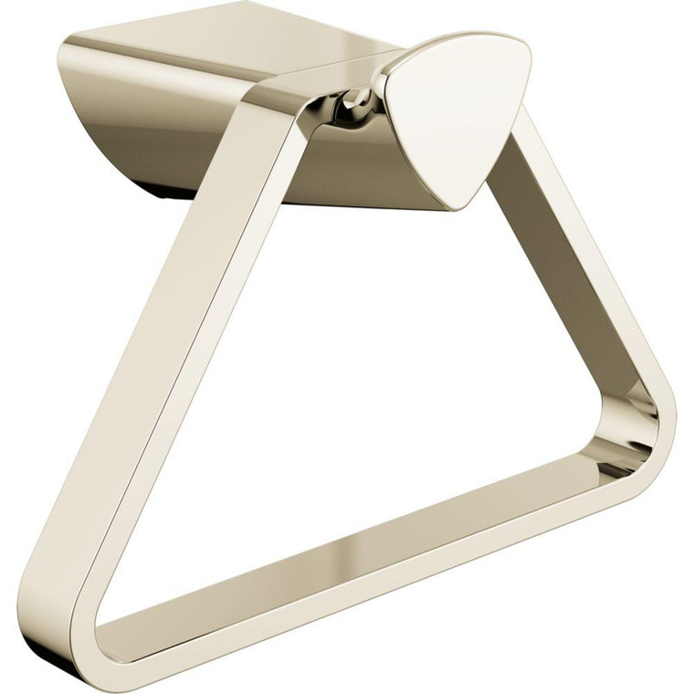 Delta 77446-PN Zura Bath Towel Ring Polished Nickel Finish Delta 77446-PN Zura Bath Towel Ring Polished Nickel Finish
