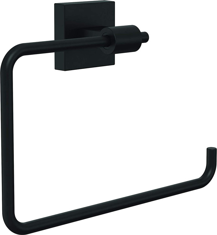 Franklin Brass MAX46-FB Maxted Bath Towel Ring, Flat Black