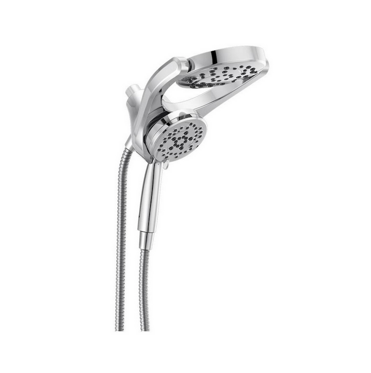Delta 75699 HydroRain Two-in-One 5-Spray 6" Fixed & Handheld Shower Head Chrome