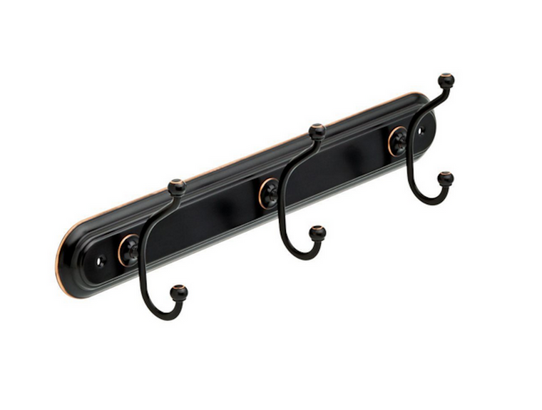Delta Porter 78436-ORB 18" Triple Towel Hook Rail Oil Rubbed Bronze