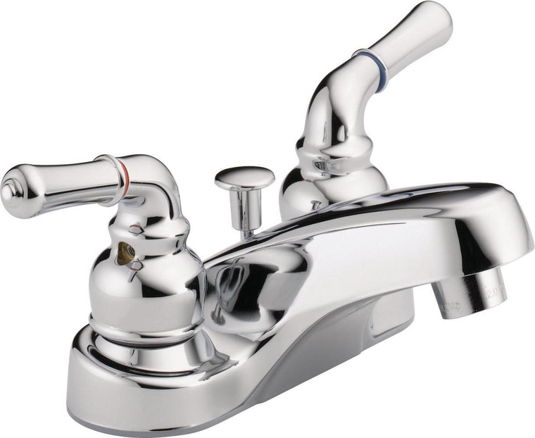Peerless P299618LF-ECO-W 4" Centerset Bath Faucet Chrome Finish
