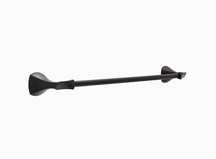 Delta Bath SAN24-FB Sandover 24" Towel Bar Flat Black Finish