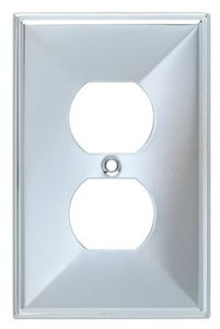 135875 Chrome Beverly Duplex Outlet Cover Plate