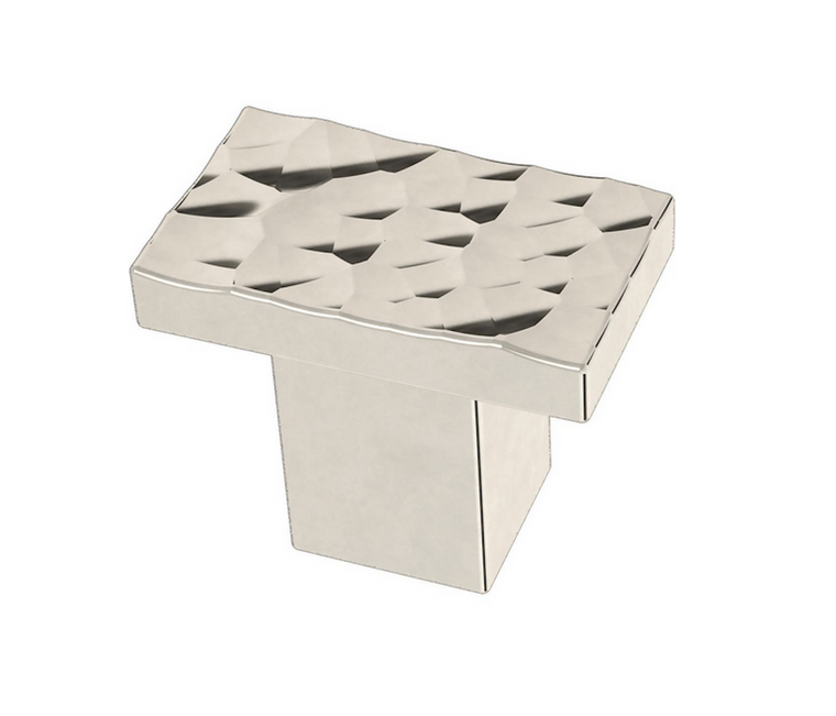 Liberty P41937C-PN 1 1/4" Modern Hammered Cabinet Knob Polished Nickel