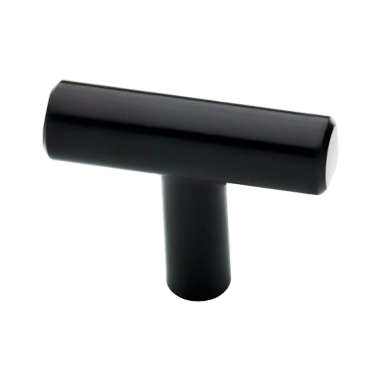 Liberty P15966C-FB 1 5/8" T-Style Matte Black Bar Knob Drawer Pull
