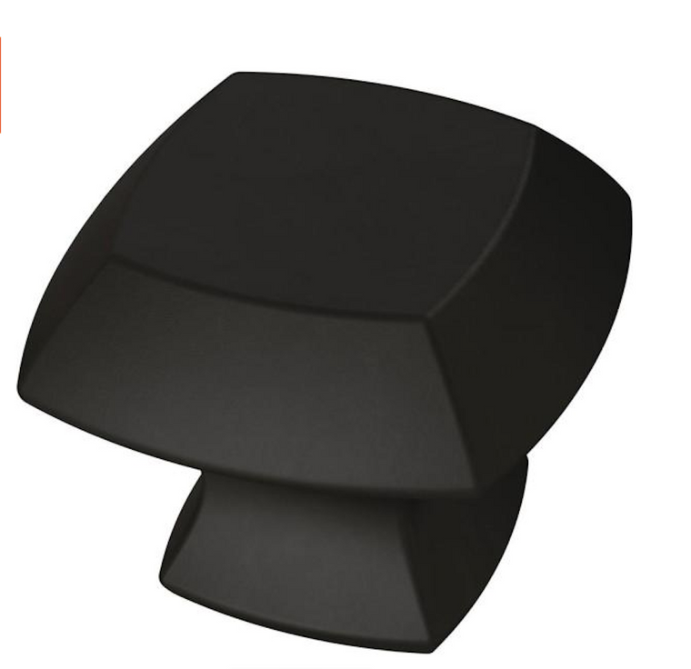Liberty P29530C-FB Flat Black 1 1/4" Mandara Cabinet Drawer Knob