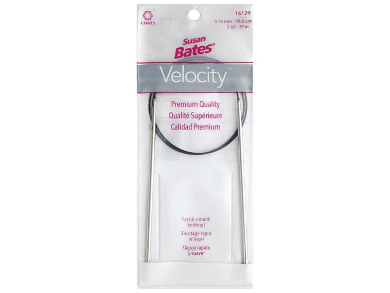 Susan Bates Velocity 29" Circular Knitting Needles, U.S. 5 (3.75mm)