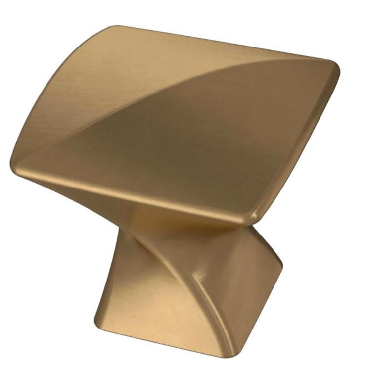 Liberty P40023C-CZ  1 3/16" Modern Twist Cabinet Knob Champagne Bronze