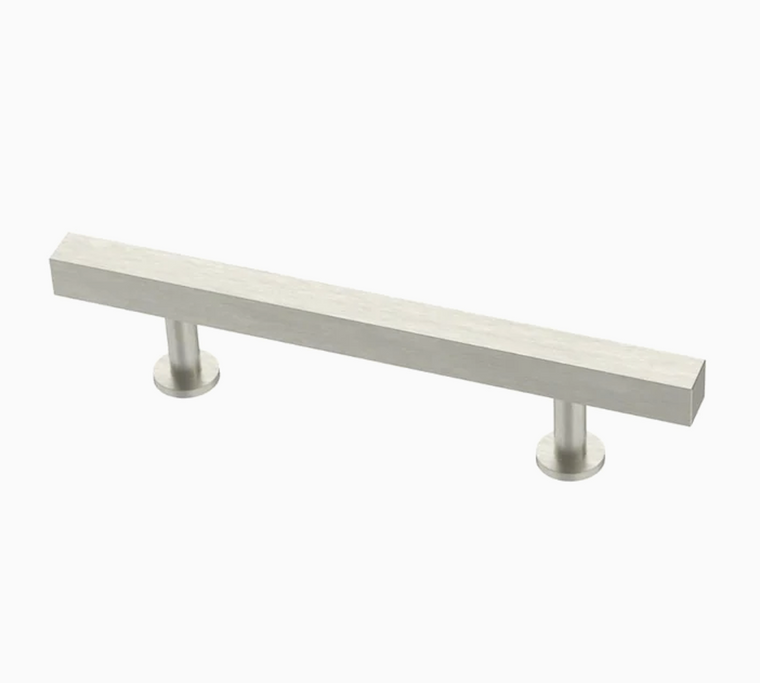 Liberty P37256W-SS 3 3/4" Stainless Steel Square Bar Cabinet Pull