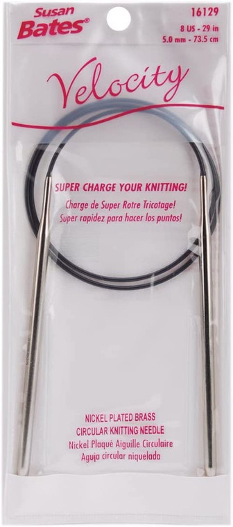 Susan Bates Velocity 29" Circular Knitting Needles, U.S. 8 (5.00mm)