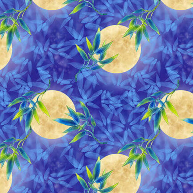 Studio E Panda Sanctuary 5270-77 Full Moon Royal Cotton Fabric By Yard Studio E Panda Sanctuary 5270-77 Full Moon Royal Cotton Fabric By Yard