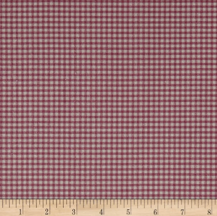 Stof of France Printemps Check Pink Cotton Quilting Fabric By The Yard Stof of France Printemps Check Pink Cotton Quilting Fabric By The Yard
