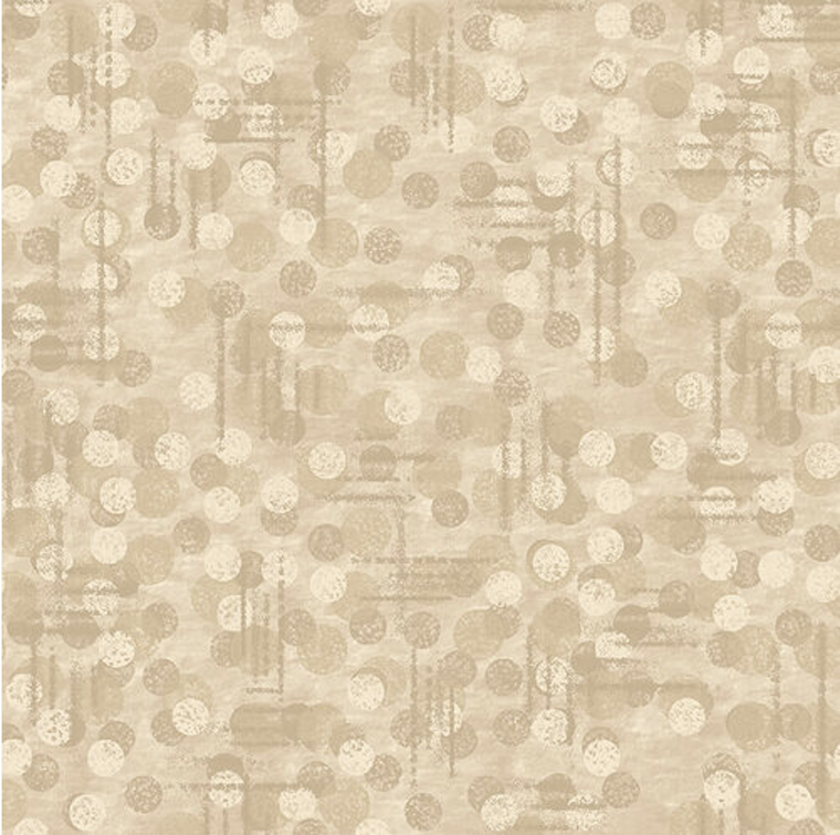 Blank Quilting Jot Dot Tonal Texture Beige Cotton Fabric By The Yard