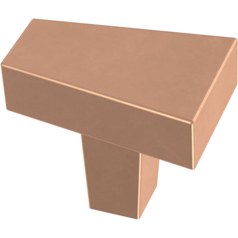 Liberty P40830K-BCP 1 3/16" Angled Knob Brushed Copper Finish 10 Pack
