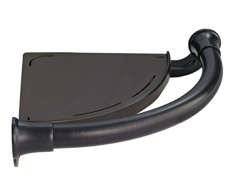 Delta 41416-RB Transitional Corner Shelf / Assist Bar Venetian Bronze Finish