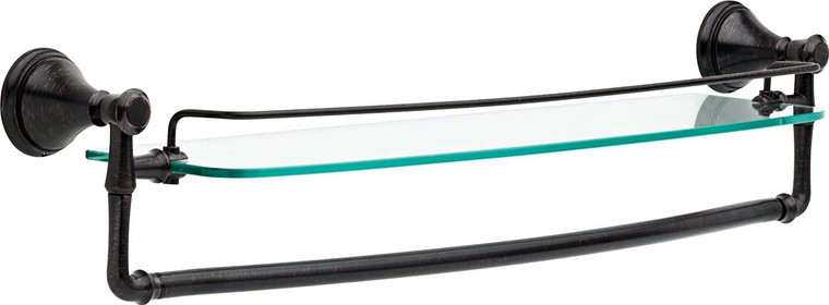 Delta 79711-RB Cassidy Bath 24" Glass Shelf Venetian Bronze Finish Delta 79711-RB Cassidy Bath 24" Glass Shelf Venetian Bronze Finish