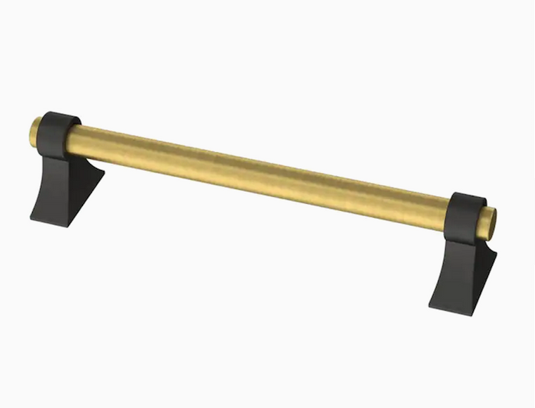 Liberty P42228W-370 51/16" Casual Dual Finish Cabinet Pull Black & Brushed Brass