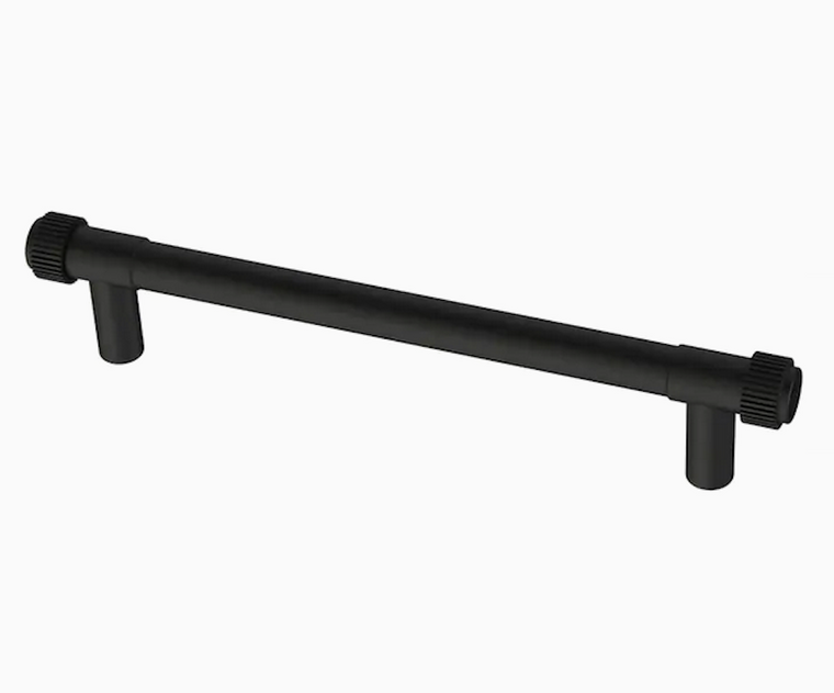 Liberty P43446W-FB 5 1/16" Casual Coined Cabinet Pull Matte Black Finish 