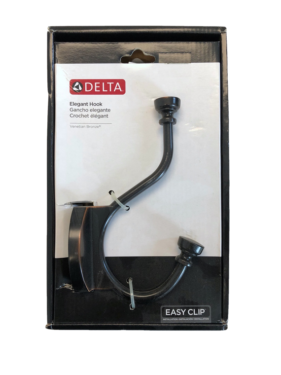 Delta 135240 Elegant 6 1/4" Venetian Bronze Double Prong Hook