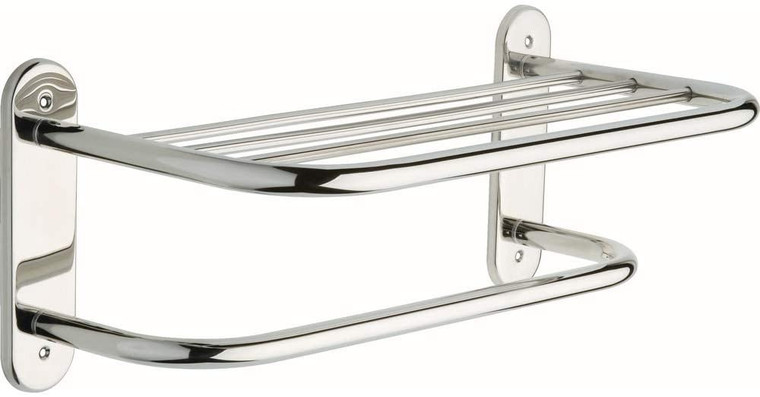 Franklin Brass 22781SSA1 18" Towel Shelf w/ 1 Bar Brite Stainless Finish