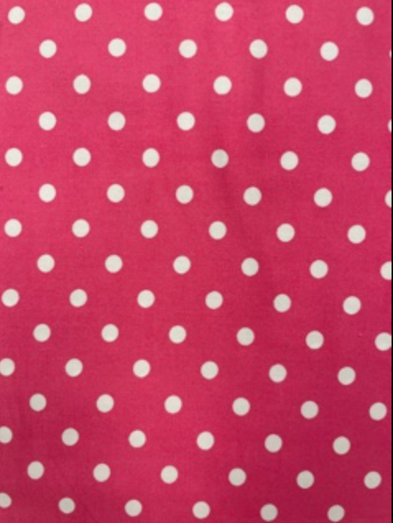 Studio E Paisley III Rose & White 1/4" Polka Dot Cotton Fabric By The Yard Studio E Paisley III Rose & White 1/4" Polka Dot Cotton Fabric By The Yard