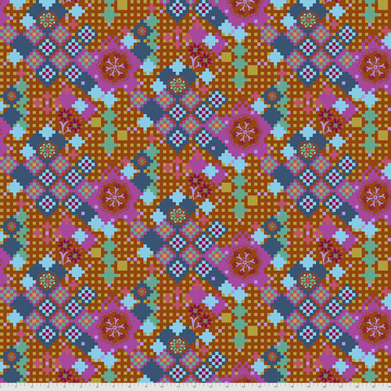 Anna Maria Horner PWAH068 Love Always Postage Due Amber Cotton Fabric By Yd Anna Maria Horner PWAH068 Love Always Postage Due Amber Cotton Fabric By Yd