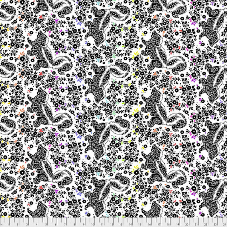 Free Spirit Tula Pink PWTP155 Linework Lil' Stinker Paper Cotton Fabric By Yd