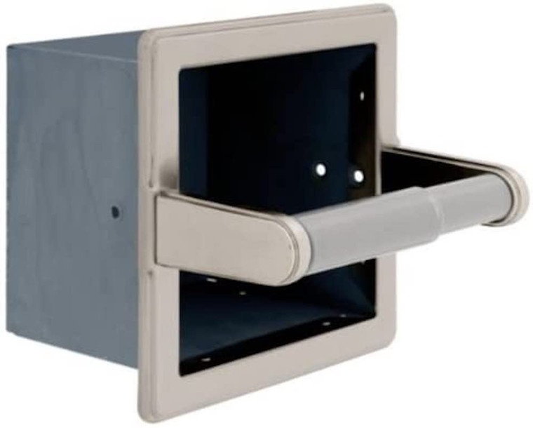 Franklin Brass 972SN Recessed Extra Roll Paper Holder Satin Nickel Finish